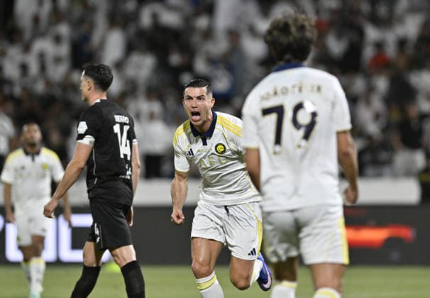 Al-Nassr v Al-Shabab - Saudi Pro League RIYADH, SAUDI ARABIA - MAY 7: Al-Nassr player Cristiano Ronaldo celebrates after scoring during the Saudi Pro League match between Al-Nassr and Al-Shabab at King Fahd Stadium in Riyadh, Saudi Arabia, on May 7, 2026. Mohammed Saad Anadolu Riyadh Saudi Arabia. Editorial use only. Please get in touch for any other usage.  Copyright: x2026xAnadoluxMohammedxSaadx