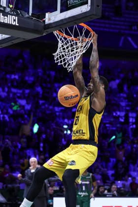 May 7, 2026, Badalona, Barcelona, Spain: James Nunnally of AEK BC in action during the Final Four Basketball Champions League Semi Finals basketball match played between AEK BC and Unicaja at Palau Olimpic Badalona on May 07, 2026 in Badalona, Barcelona, Spain. Badalona Spain - ZUMAa181 20260507_zaa_a181_165 Copyright: xJavierxBorregox