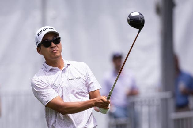 May 7, 2026: David Lipsky tees off on the first hole during the first round of the 2026 Truist Championship at Quail Hollow Club in Charlotte, NC. ( CSM) Charlotte United States - ZUMAc04_ 20260507_zma_c04_040 Copyright: xScottxKinserx