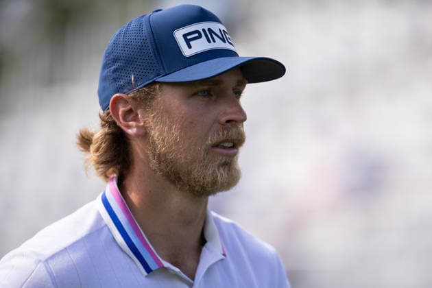 May 7, 2026: Kristoffer Reitan walks off the eighth tee during the first round of the 2026 Truist Championship at Quail Hollow Club in Charlotte, NC. ( CSM) Charlotte United States - ZUMAc04_ 20260507_zma_c04_044 Copyright: xScottxKinserx
