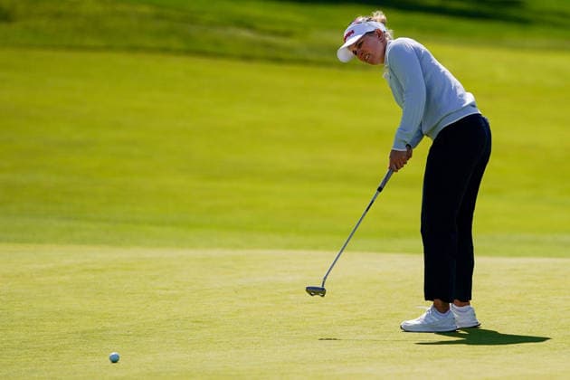 May 7, 2026, West Caldwell, New Jersey, USA: Nanna Koerstz Madsen (DEN) putts the 9th green during round 1 of the 2026 Mizuho Americas Open at Mountain Ridge Country Club. West Caldwell USA - ZUMAw109 20260507_fap_w109_021 Copyright: xDebbyxWongx