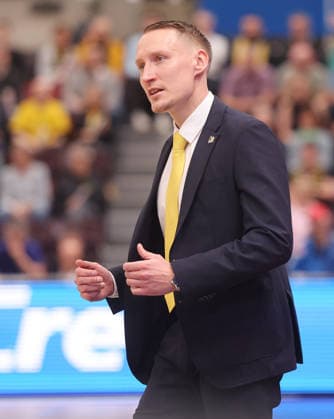 Ludwigsburg , easyCredit Basketball Bundesliga MHP Riesen Ludwigsburg vs Bayern Munich , Coach Mikko Riipinen Riesen