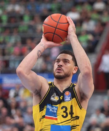 Ludwigsburg , easyCredit Basketball Bundesliga MHP Riesen Ludwigsburg vs Bayern Munich , Gavin Schilling Riesen