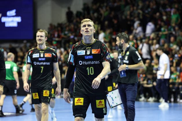 Gisli Kristjansson SC Magdeburg,10 Quarterfinals Handball Machineseeker Champions League Season 2025 2026 SC Magdeburg vs SC Pick Szeged at the GETEC Arena in Magdeburg Action,Handball,Germany,07 05 2026