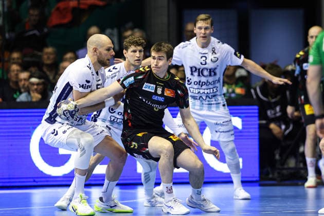 Manuel Zehnder SC Magdeburg,8 Quarterfinals Handball Machineseeker Champions League Season 2025 2026 SC Magdeburg vs SC Pick Szeged at the GETEC Arena in Magdeburg Action,Handball,Germany,07 05 2026
