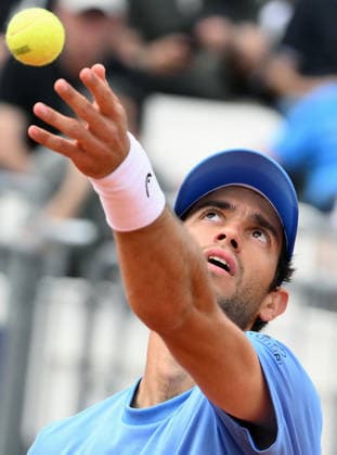 May 8, 2026, Rome: Nuno Borges of Portugal in action during his men s singles second round match against Rafael Jodar of Spain (not pictured) at the Italian Open tennis tournament in Rome, Italy, 08 May 2026. ANSA ETTORE FERRARI Italian Open Tennis Tournament  - ZUMAa110 20260508_zaf_a110_009 Copyright: xEttorexFerrarix