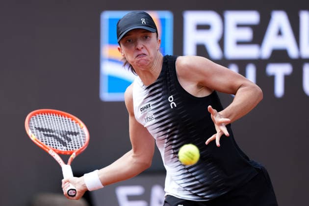 Iga Swiatek of Poland during the match against Caty McNally of United States at the Internazionali BNL d Italia 2026 tennis tournament at Foro Italico in Rome (Italy) on May, 8, 2026. AntoniettaxBaldassarre