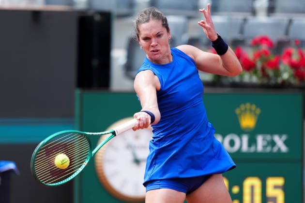 Caty McNally of United States during the match against Iga Swiatek of Poland at the Internazionali BNL d Italia 2026 tennis tournament at Foro Italico in Rome (Italy) on May, 8, 2026. AntoniettaxBaldassarre