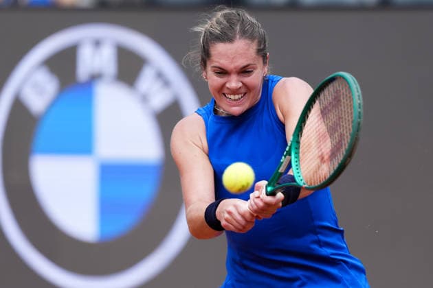 Caty McNally of United States during the match against Iga Swiatek of Poland at the Internazionali BNL d Italia 2026 tennis tournament at Foro Italico in Rome (Italy) on May, 8, 2026. AntoniettaxBaldassarre