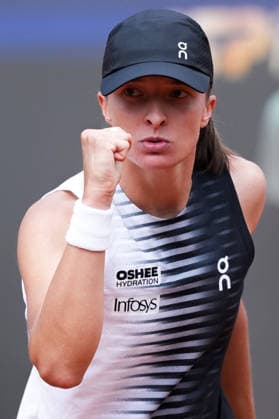 Iga Swiatek of Poland during the match against Caty McNally of United States at the Internazionali BNL d Italia 2026 tennis tournament at Foro Italico in Rome (Italy) on May, 8, 2026. AntoniettaxBaldassarre