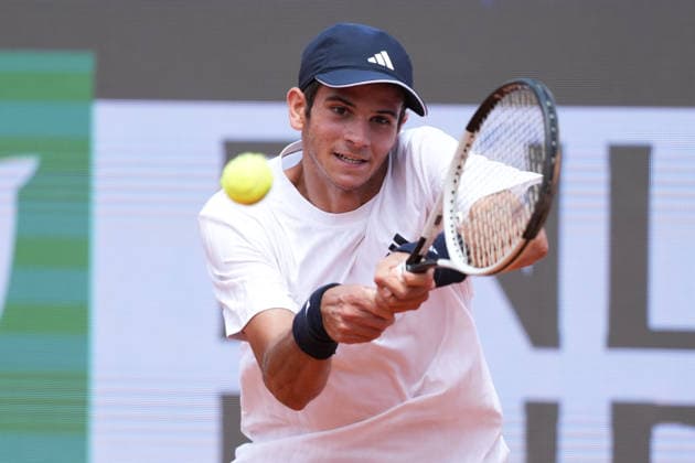 Rafael Jodar of Spain during the match against Nuno Borges of Portugal at the Internazionali BNL d Italia 2026 tennis tournament at Foro Italico in Rome (Italy) on May, 8, 2026. AntoniettaxBaldassarre