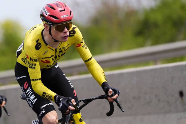 Denmark™s Jonas Vingegaard Hansen of Team Visma Lease A Bike during Stage 1 of the Giro d™Italia, from Nessebar to Burgas, Bulgaria, Friday, May 8, 2026.  Copyright: xFabioxFerrari LaPressex