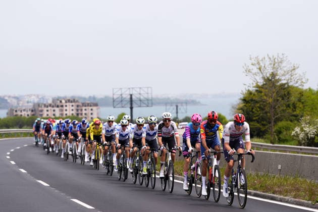 during Stage 1 of the Giro d™Italia, from Nessebar to Burgas, Bulgaria, Friday, May 8, 2026.  Copyright: xFabioxFerrari LaPressex