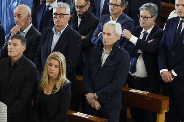 Foto IPP - Richard Morgano Gruppo Editoriale LiveMedia Brescia 08 05 2026 Funerali di Evaristo Beccalossi - ex calciatore - Nella foto: al centro l ex calciatore Giuseppe Beppe Baresi Italy Photo Press - World Copyright Brescia italy Italy ITALY  Copyright: xR4924_italyphotopressx
