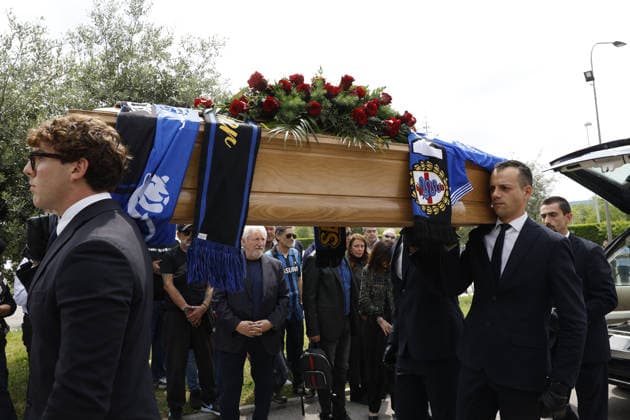 Foto IPP - Richard Morgano Gruppo Editoriale LiveMedia Brescia 08 05 2026 Funerali di Evaristo Beccalossi - ex calciatore - Nella foto: il feretro era in Chiesa Italy Photo Press - World Copyright Brescia italy Italy ITALY  Copyright: xR4924_italyphotopressx
