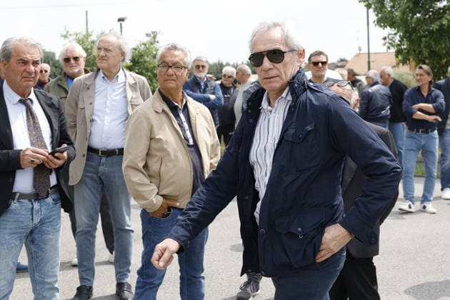 Foto IPP - Richard Morgano Gruppo Editoriale LiveMedia Brescia 08 05 2026 Funerali di Evaristo Beccalossi - ex calciatore - Nella foto: Giuseppe Beppe Baresi Italy Photo Press - World Copyright Brescia italy Italy ITALY  Copyright: xR4924_italyphotopressx