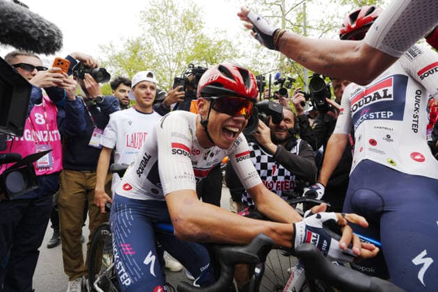 France™s Paul Magnier of Soudal Quick-Step winner of the stage after Stage 1 of the Giro d™Italia, from Nessebar to Burgas, Bulgaria, Friday, May 8, 2026.  Copyright: xFabioxFerrari LaPressex