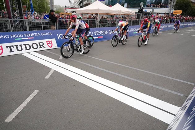 France™s Paul Magnier of Soudal Quick-Step winner of the stage after Stage 1 of the Giro d™Italia, from Nessebar to Burgas, Bulgaria, Friday, May 8, 2026.  Copyright: xMassimoxPaolone LaPressex