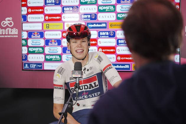 Stage Winner: Frenchman Paul Magnier of Soudal Quick-Step during Stage 1 of the Giro d™Italia, from Nessebar to Burgas, Bulgaria, Friday, May 8, 2026.  Copyright: xMarcoxAlpozzi LaPressex