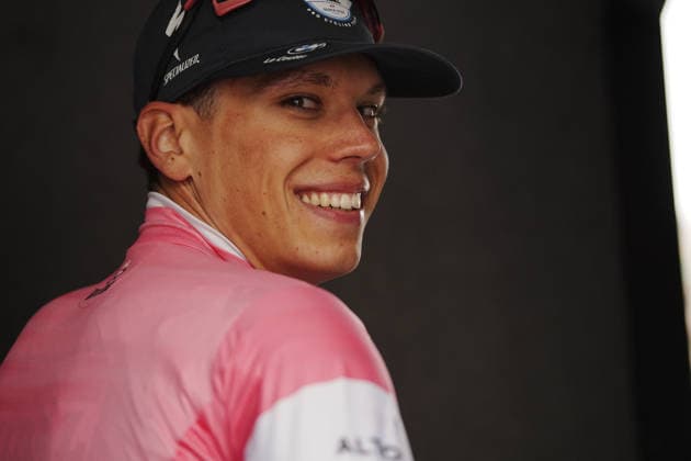 Stage Winner: Frenchman Paul Magnier of Soudal Quick-Step during Stage 1 of the Giro d™Italia, from Nessebar to Burgas, Bulgaria, Friday, May 8, 2026.  Copyright: xMarcoxAlpozzi LaPressex