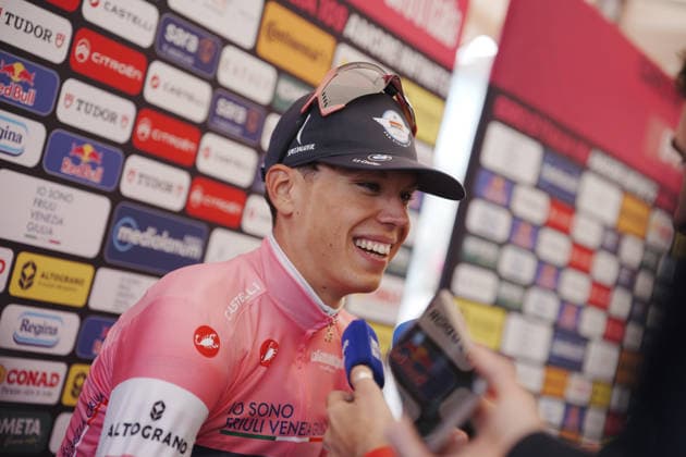 Stage Winner: Frenchman Paul Magnier of Soudal Quick-Step during Stage 1 of the Giro d™Italia, from Nessebar to Burgas, Bulgaria, Friday, May 8, 2026.  Copyright: xMarcoxAlpozzi LaPressex