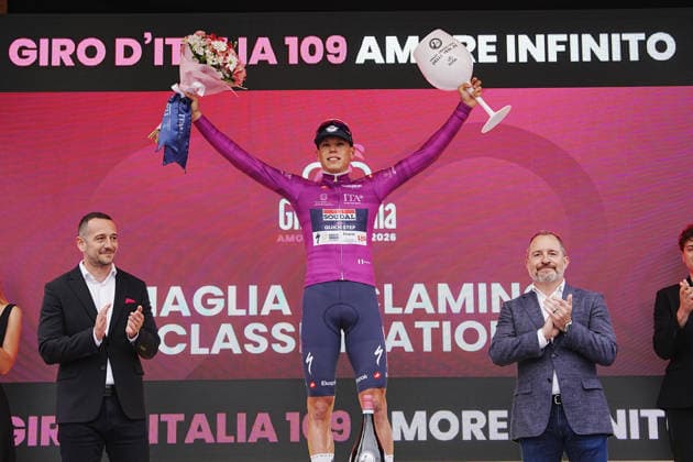 Stage Winner: Frenchman Paul Magnier of Soudal Quick-Step during Stage 1 of the Giro d™Italia, from Nessebar to Burgas, Bulgaria, Friday, May 8, 2026.  Copyright: xGianxMattiaxD Alberto LaPressex