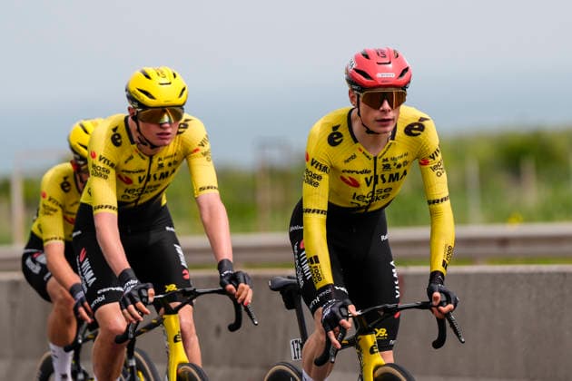 DenmarkÕs Jonas Vingegaard Hansen of Team Visma Lease A Bike during Stage 1 of the Giro dÕItalia, from Nessebar to Burgas, Bulgaria, Friday, May 8, 2026.  Copyright: xFabioxFerrari LaPressex