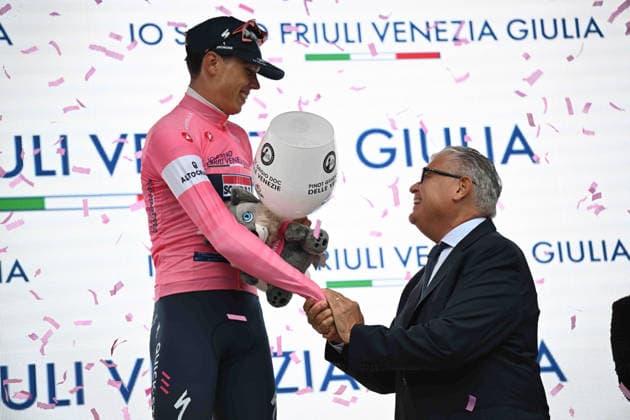 08-05-2026 Giro D italia; Tappa 01 Nessebar - Burgas; 2026, Soudal - Quick Step; Magnier, Paul; Della Casa, Enrico; Burgas; 