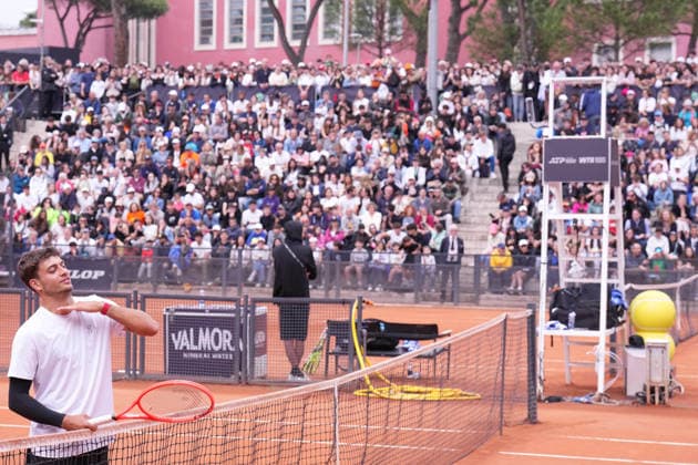Flavio Cobolli during the training session between Jannik Sinner and Flavio Cobolli at the Italian Open in Rome, Friday, May 8, 2026. (Alfredo Falcone LaPresse)  Copyright: xAlfredoxFalcone LaPressex