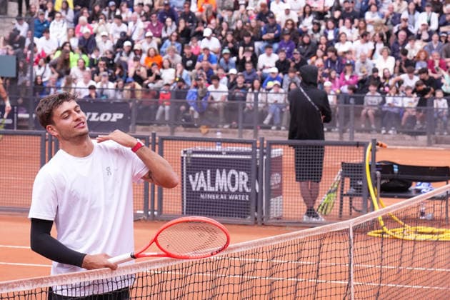 Flavio Cobolli during the training session between Jannik Sinner and Flavio Cobolli at the Italian Open in Rome, Friday, May 8, 2026. (Alfredo Falcone LaPresse)  Copyright: xAlfredoxFalcone LaPressex