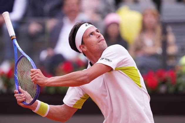 Sport Bilder des Tages Daniel Altmaier (GER) during the match between Daniel Altmaier (GER) vs Alexander Zverev (GER) at the Italian Open in Rome, Friday, May 8, 2026. (Alfredo Falcone LaPresse)  Copyright: xAlfredoxFalcone LaPressex