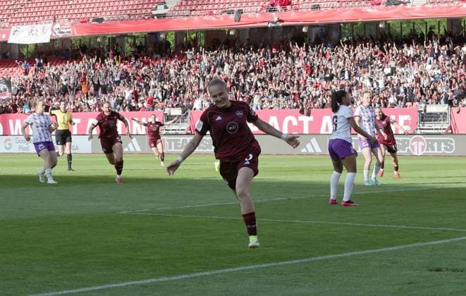 08 05 2026 Soccer Season 2025 2026 1 Women Soccer Bundesliga 25 Matchday 1 FC Nuremberg FCN Club SGS Essen Sportfoto Zink DaMa xdaxmax Jubel Freude Torjubel nach Tor zum 1 0 Fany Proniez 3, 1 FC Nuremberg FCN jubelt freue sich Torschütze Fany Proniez 3, 1 FC Nuremberg FCN