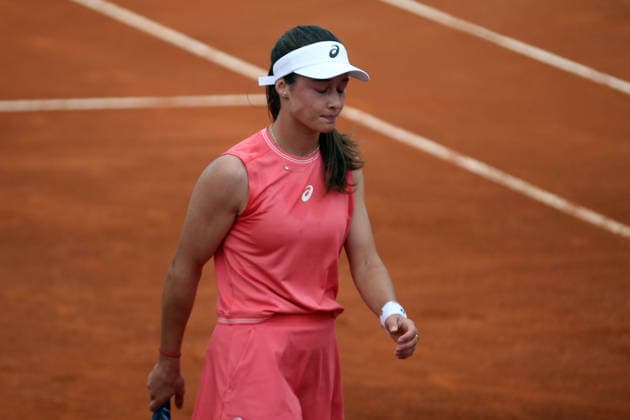 Italian Open 2026 tennis tournament ROME, ITALY - MAY 08: Turkish national tennis player Zeynep Sonmez competes against 5th seed Jessica Pegula (not seen) of the United States during their second-round match at the WTA, Tennis Damen Rome Open at the Foro Italico in Rome, Italy, on May 08, 2026. Baris Seckin Anadolu Rome Italy. Editorial use only. Please get in touch for any other usage.  Copyright: x2026xAnadoluxBarisxSeckinx