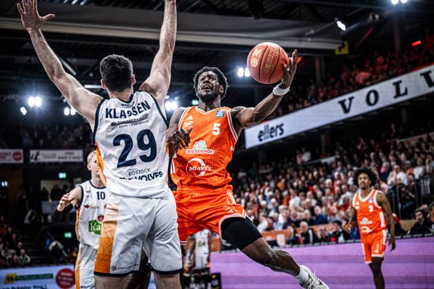 1 Basketball Bundesliga, easyCredit BBL, Season 2025 2026, Men, Main Round, 33 Matchday, 08 05 2026, RASTA Vechta Rostock Seawolves TJ Bamba 5 RASTA Vechta at Korbleger Vechta RASTA Dome Niedersachsen Germany