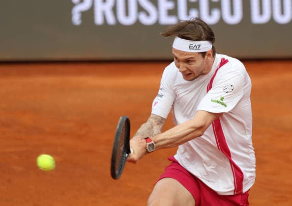 May 8, 2026, Rome, Lazio, Italy: ALEXANDER BUBLIK of Kazakhstan during the match against S. Baez of Argentina in the second round of tennis tournament ATP, Tennis Herren 1000 Internazionali BNL DÃ¢â‚¬â ¢Italia, Rome, Italy. Bublik won 6:1, 6:2 Tennis, Internazionali BNL DÃ¢â‚¬â ¢Italia 2026 - Alexander Bublik 6:1, 6:2  - ZUMAc278 20260508_zsp_c278_054 Copyright: xMarcinxCholewinskix