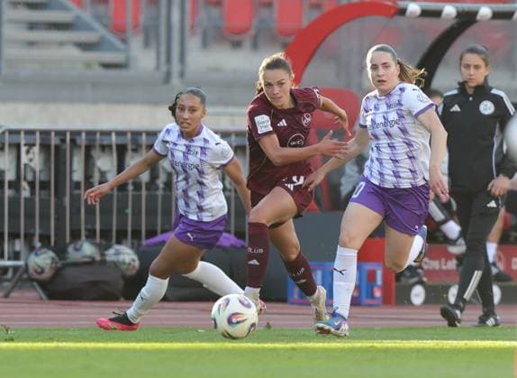 08 05 2026 Soccer Season 2025 2026 1 Women Soccer Bundesliga 25 Matchday 1 FC Nuremberg FCN Club SGS Essen Sportfoto Zink DaMa xdaxmax Sanja Homann 19, 1 FC Nuremberg FCN in attack
