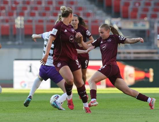 08 05 2026 Soccer Season 2025 2026 1 Women Soccer Bundesliga 25 Matchday 1 FC Nürnberg FCN Club SGS Essen Sportfoto Zink DaMa xdaxmax Julia Debitzki 23, SGS Essen Meret Günster Guenster 8, 1 FC Nürnberg FCN Emöke Emoeke Papai 15, 1 FC Nürnberg FCN