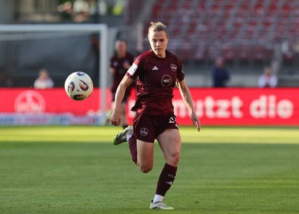 08 05 2026 Soccer Season 2025 2026 1 Women Soccer Bundesliga 25 Matchday 1 FC Nuremberg FCN Club SGS Essen Sportfoto Zink DaMa xdaxmax Nastassja Lein 24, 1 FC Nuremberg FCN Cropped single image