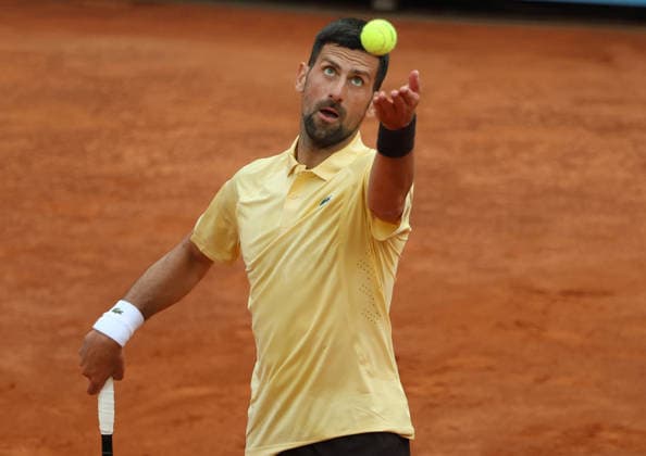 May 8, 2026, Rome, Lazio, Italy: NOVAK DJOKOVIC of Serbia during the match against D. Prizmic of Croatia in the second round of tennis tournament ATP, Tennis Herren 1000 Internazionali BNL DÃ¢â‚¬â ¢Italia, Rome, Italy. Tennis, Internazionali BNL DÃ¢â‚¬â ¢Italia 2026 - Novak Djokovic  - ZUMAc278 20260508_zsp_c278_066 Copyright: xMarcinxCholewinskix