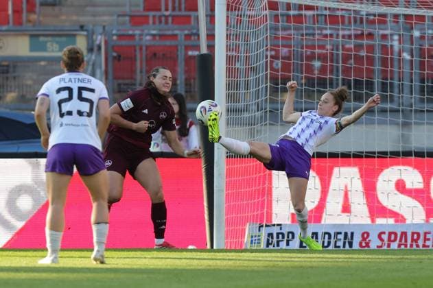 08 05 2026 Soccer Season 2025 2026 1 Women Soccer Bundesliga 25 Matchday 1 FC Nürnberg FCN Club SGS Essen Sportfoto Zink DaMa xdaxmax Paulina Platner 25, SGS Essen Leia Varley 7, 1 FC Nürnberg FCN Jacqueline Meißner Meissner 16, SGS Essen