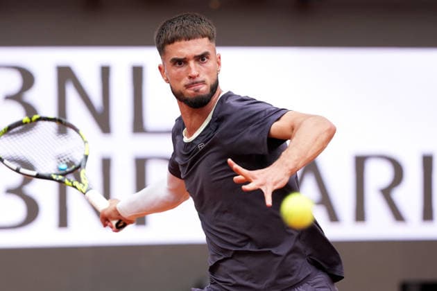 Dino Prizmic of Croatia during the match against Novak Djokovic of Serbia at the Internazionali BNL d Italia 2026 tennis tournament at Foro Italico in Rome (Italy) on May, 8, 2026. AntoniettaxBaldassarre