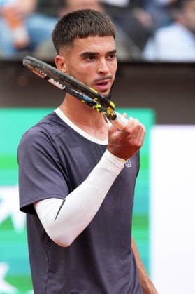 Dino Prizmic of Croatia during the match against Novak Djokovic of Serbia at the Internazionali BNL d Italia 2026 tennis tournament at Foro Italico in Rome (Italy) on May, 8, 2026. AntoniettaxBaldassarre