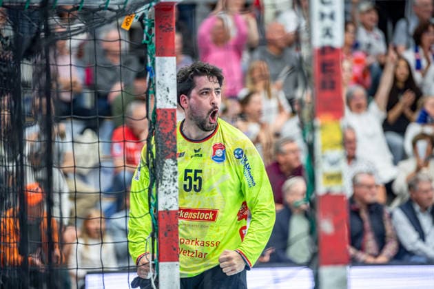 2 Handball Bundesliga TV Hüttenberg HC Elbflorenz Dresden, 08 05 26 Yahav Shamir TV Hüttenberg, 55 2 Handball Bundesliga TV Hüttenberg HC Elbflorenz Dresden Hüttenberg, 08 05 26 Copyright: xBEAUTIFULxSPORTS Roeczeyx