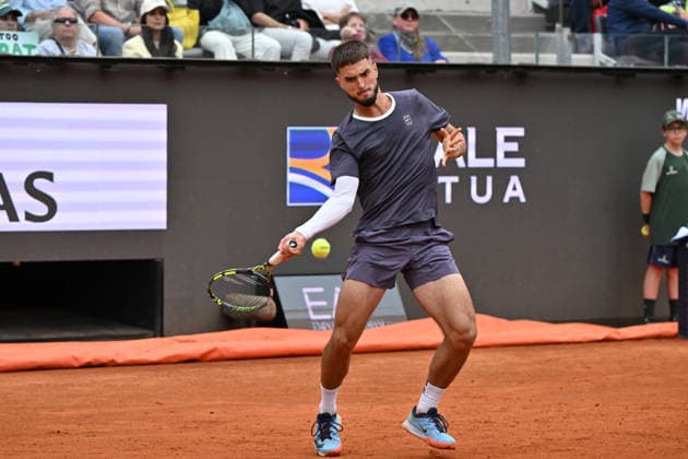 RECORD DATE NOT STATED 8th May 2026, Foro Italico, Rome, Italy; Italian Open Tennis, Day 5; Dino Prizmic CRO in action during men s singles match AllShotLive