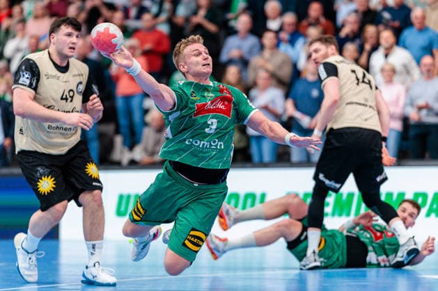 Daniel Astrup Pedersen GWD Minden, 03 GER, GWD Minden vs Bergischer HC, Handball, 1 Bundesliga, 31 Matchday, Season 2025 2026, 08 05 2026 GER, GWD Minden vs Bergischer HC, Handball, 1 Bundesliga, 31 Matchday, Season 2025 2026, 08 05 2026 Minden Copyright: xEibner-Pressefoto JanxRollingerx EP_JSK