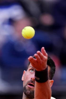 Novak Djokovic (SRB) during the match between Novak Djokovic (SRB) vs Dino Prizmic (CRO) at the Italian Open in Rome, Friday, May 8, 2026. (Alfredo Falcone LaPresse)  Copyright: xAlfredoxFalcone LaPressex