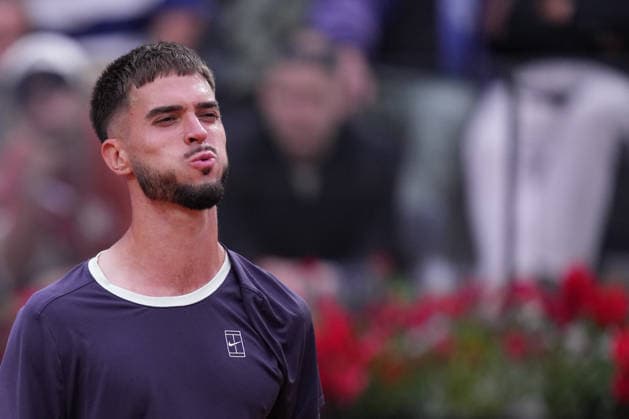 Dino Prizmic (CRO) during the match between Novak Djokovic (SRB) vs Dino Prizmic (CRO) at the Italian Open in Rome, Friday, May 8, 2026. (Alfredo Falcone LaPresse)  Copyright: xAlfredoxFalcone LaPressex