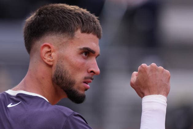 Dino Prizmic (CRO) during the match between Novak Djokovic (SRB) vs Dino Prizmic (CRO) at the Italian Open in Rome, Friday, May 8, 2026. (Alfredo Falcone LaPresse)  Copyright: xAlfredoxFalcone LaPressex