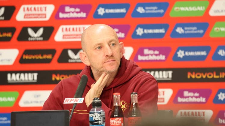 08 05 2026, xrekx, Fußball 2 Bundesliga, 1 FC Kaiserslautern Arminia Bielefeld v l Pressekonferenz Torsten Lieberknecht Trainer 1 FC Kaiserslautern DFL DFB REGULATIONS PROHIBIT ANY USE OF PHOTOGRAPHS as IMAGE SEQUENCES and or QUASI VIDEO Kaiserslautern