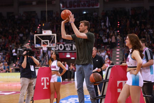 Florian Koch during the half-time break, Bonn, Germany, 08 05 2026, Basketball Bundesliga, Matchday 33, Telekom Baskets Bonn vs VET CONCEPT Gladiators Trier